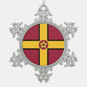 Ornement Flocon De Neige Drapeau du Northamptonshire