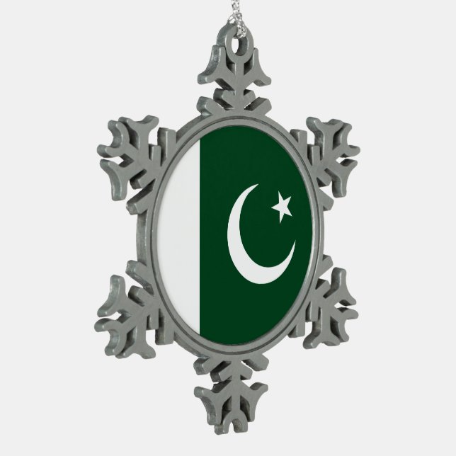 Ornement Flocon De Neige Drapeau du Pakistan (Gauche)