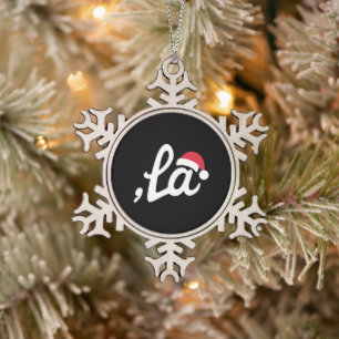 Ornement Flocon De Neige Drôle Kamala Harris 2024 Virgule La Noël