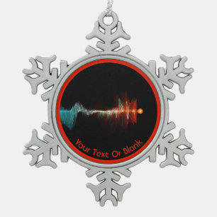 Ornement Flocon De Neige Dualité de la vague de particules