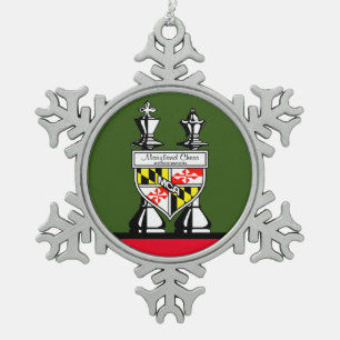 ORNEMENT FLOCON DE NEIGE ÉCHECS MARYLAND