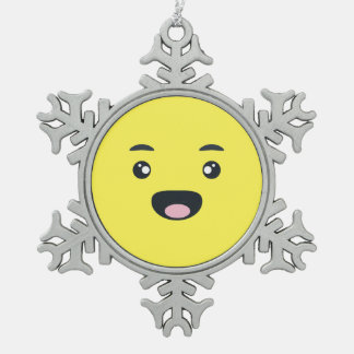 Ornement Flocon De Neige Emoji de sourire