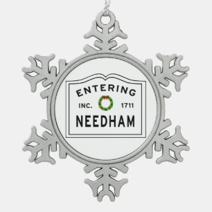 Ornement Flocon De Neige Entrée Needham Massachusetts