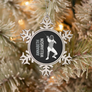 Ornement Flocon De Neige Escrime