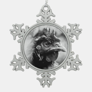 Ornement Flocon De Neige esprits et poulets 2