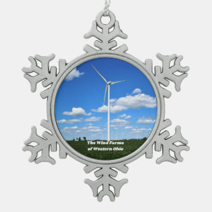 Ornement Flocon De Neige Fermes de Noël de l'Ohio
