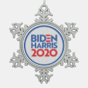 Ornement Flocon De Neige Fête de Biden Harris 2020