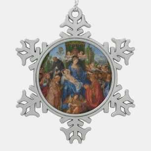 Ornement Flocon De Neige Fête des Garlands Roses, 1506 (huile sur bois)