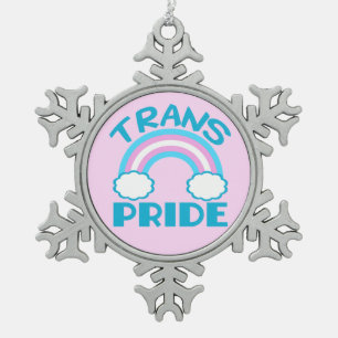 Ornement Flocon De Neige Fierté de transsexuel