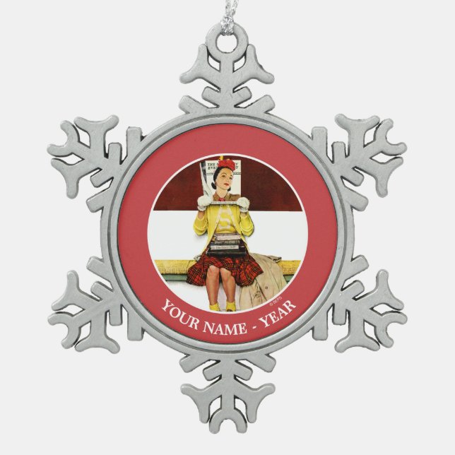 Ornement Flocon De Neige Fille de couverture (Devant)