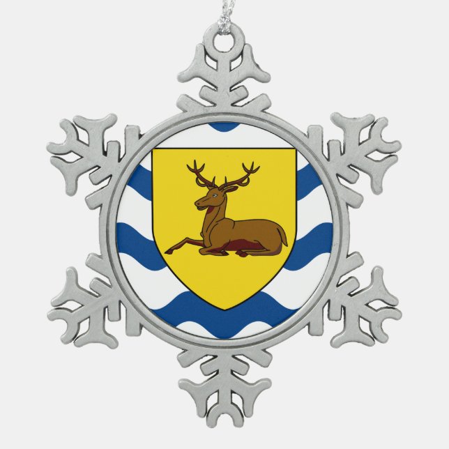 Ornement Flocon De Neige Flag of Hertfordshire (Devant)
