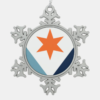 Ornement Flocon De Neige Flag of Syracuse, New York