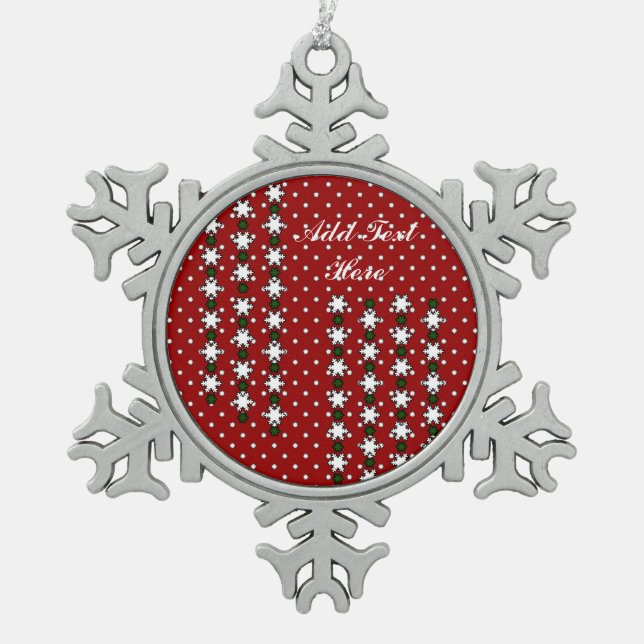 Ornement Flocon De Neige Flambeaux d'hiver (Devant)