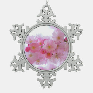 Ornement Flocon De Neige Fleur de cerisier japonaise