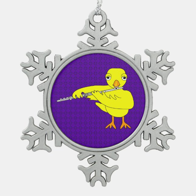 Ornement Flocon De Neige Fluide (Devant)