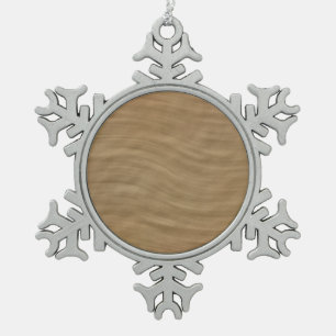 Ornement Flocon De Neige Fond d'aspect grès à teinte bronzée naturelle