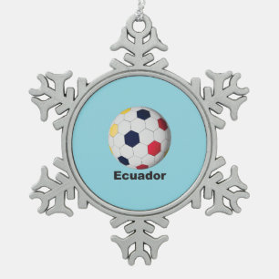 Ornement Flocon De Neige Football Équateur