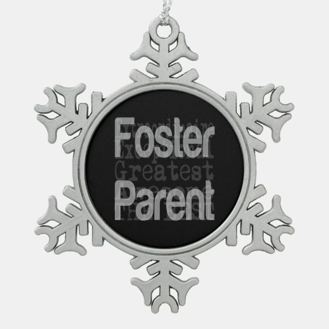Ornement Flocon De Neige Foster Parent Extraordinaire (Devant)
