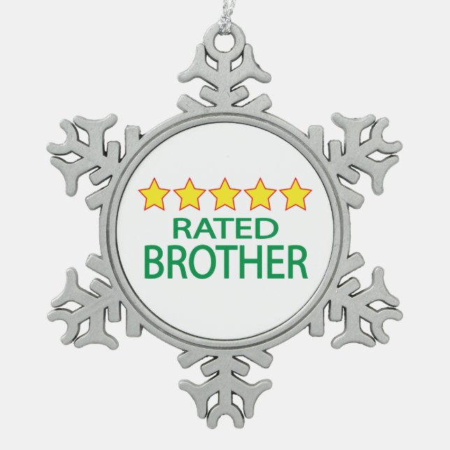 Ornement Flocon De Neige Frère cinq étoiles (Devant)