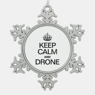 ORNEMENT FLOCON DE NEIGE GARDER CALME ET DRONE