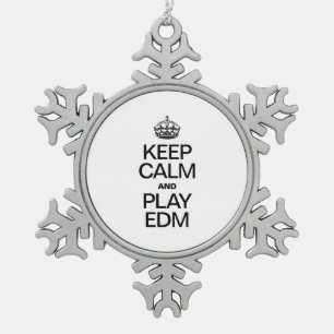 ORNEMENT FLOCON DE NEIGE GARDER CALME ET JOUER EDM