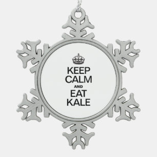 ORNEMENT FLOCON DE NEIGE GARDER CALME ET MANGER KALE