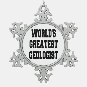 Ornement Flocon De Neige Géologue le plus grand du monde