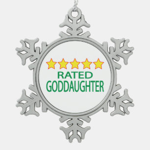Ornement Flocon De Neige Godgirl cinq étoiles