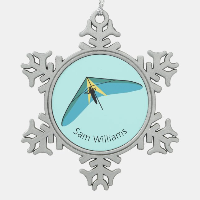 Ornement Flocon De Neige Hang Gliding (Devant)