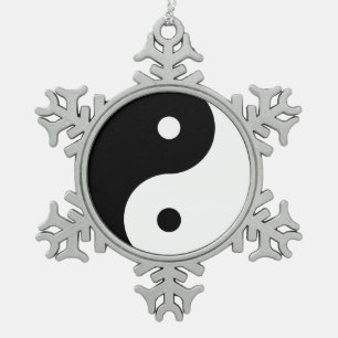 Ornement Flocon De Neige Harmonie Yin Yang