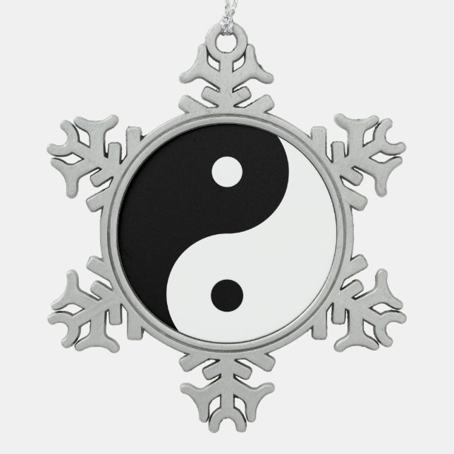 Ornement Flocon De Neige Harmonie Yin Yang (Devant)