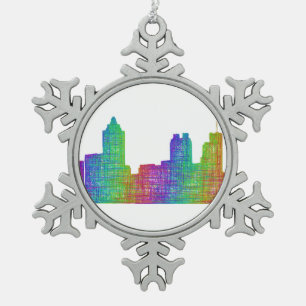 Ornement Flocon De Neige Horizon d'Atlanta