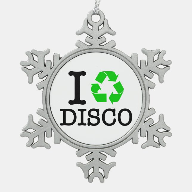 Ornement Flocon De Neige I Recycle Disco (Devant)