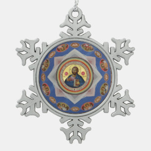 Ornement Flocon De Neige icône orthodoxe dieu église religion saint