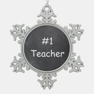 Ornement Flocon De Neige Idée cadeau conception tableau noir enseignant #1