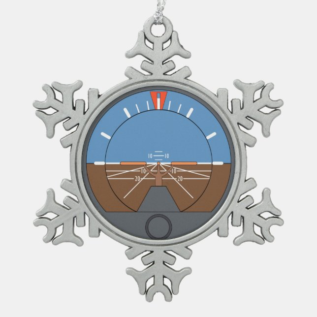 Ornement Flocon De Neige Indicateur d'altitude Instrument de vol de l'aéron (Devant)