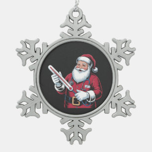 Ornement Flocon De Neige Infirmière Santa Noël Soins Infirmiers Travailleur