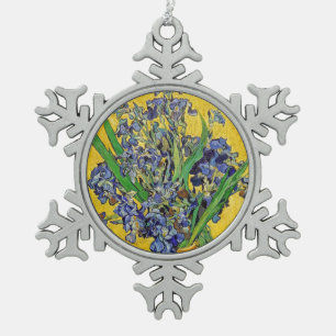 Ornement Flocon De Neige Irises par Van Gogh