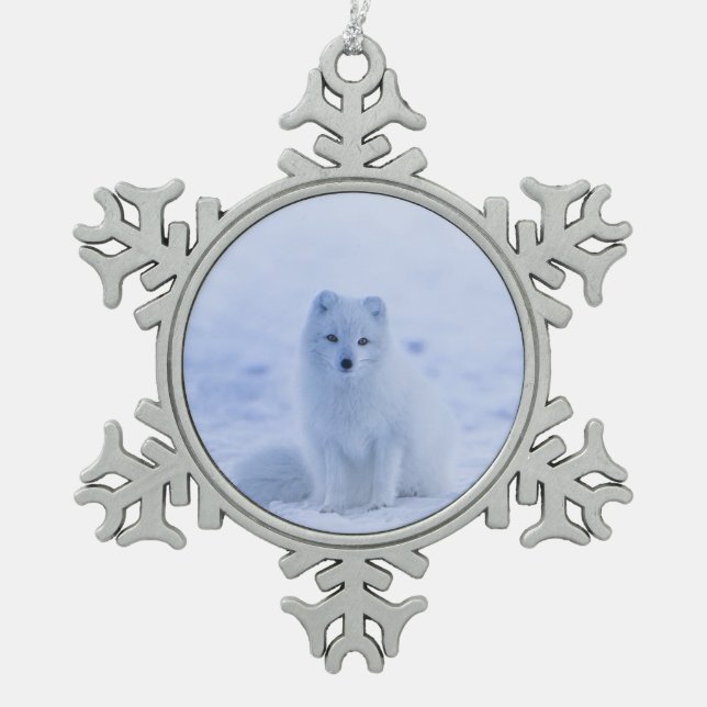 Ornement Flocon De Neige Islande Renard arctique (Devant)