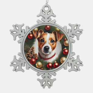 Ornement Flocon De Neige Jack Russell Terrier Noël