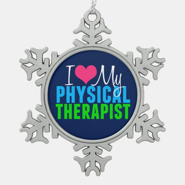 Ornement Flocon De Neige J'aime ma pinte (Devant)