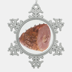 Ornement Flocon De Neige Jambon vitré