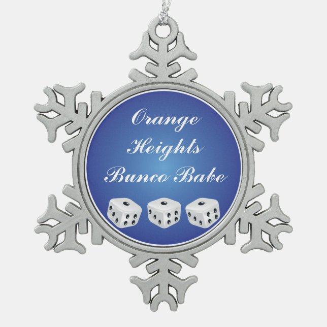 Ornement Flocon De Neige Joli flocon de neige Bunco (Devant)