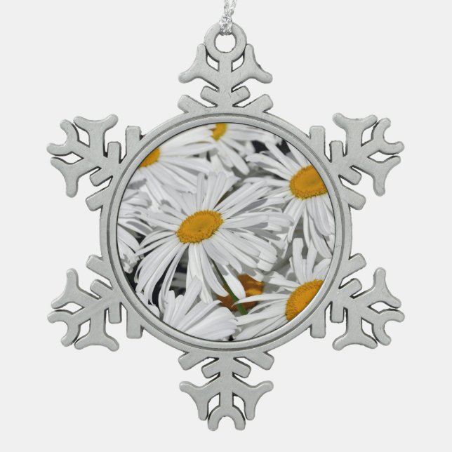 Ornement Flocon De Neige Jolie fête blanche de Noël (Devant)