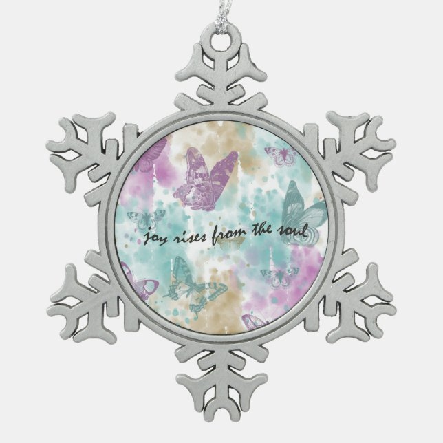 Ornement Flocon De Neige Joy Rises from the Soul (Devant)