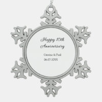 Joyeux 10e anniversaire simple nom de mariage mini