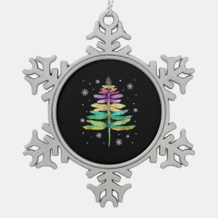 Ornement Flocon De Neige Joyeux insecte de Noël Amant Xmas Dragonfly