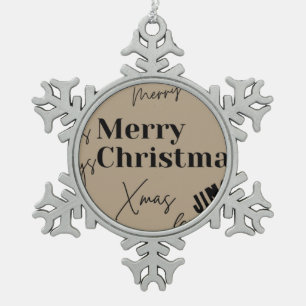 Ornement Flocon De Neige Joyeux Noël