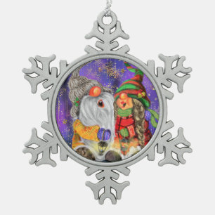 Ornement Flocon De Neige Joyeux Noël des Gnomes