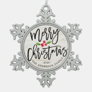 Ornement Flocon De Neige Joyeux Noël Joyeux Nouvel An Décor Fête